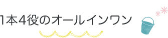 1本4役のオールインワン